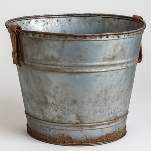 Maceta de cuero galvanizado hecha a mano con base de latón adornado, detalles artesanales diseñados para interiores decorativos de temporada - Product Image 6