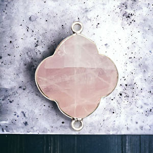 Vente en gros collier en argent sterling 925 12mm avec pierre de quartz rose plaqué or 18 carats pour la fabrication de bijoux breloques approvisionnement en vrac - Product Image 1