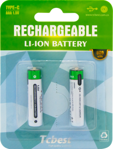 2025 Bestseller <span class=keywords><strong>2</strong></span> Stück 1,5V Wiederaufladbare AAA-Batterie 666mWh Li-Ionen-Akku mit Typ-C-Ladung - Product Image 5