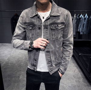 Blouson Bomber Décontracté pour Homme Style Urbain 2026 – Veste en Jean Tendance Hip Hop avec Logo Frontal Style Streetwear - Product Image 3