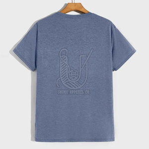 T-shirts pour hommes fabriqués au Pakistan, 100% coton, style sportif, légers, respirants, séchage rapide, tissu polaire, couleur unie, haute qualité - Product Image 2