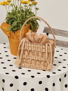 Rattan Handmade Eco-Friendly <b>Storage</b> <b>Baskets</b> for Women VGREENART Brand Vietnam Craft with Custom Logo - Product Image 3