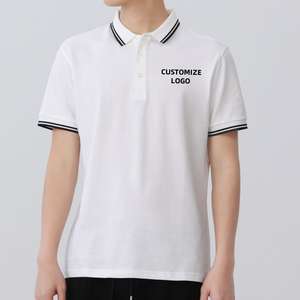 100% algodón personalizado para camisas POLO tejido transpirable absorbente de sudor alto verano uniforme de trabajo Tops - Product Image 3