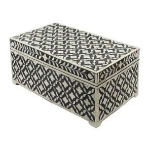 Excellent Quality Luxury Bone Inlay Natural Bone Design Antiques Creations <b>Resin</b> MDF Jewellery Storage Decorative Package - Product Image 4