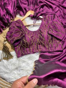 Dernier modèle de sari en soie Rangoli pur et doux, tendance et élégant, avec un magnifique travail de double découpe Dana Khatli, mode féminine - Product Image 5