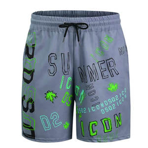 Vêtements de plage de luxe personnalisés à prix de gros Short de plage de couleur unie Short de bain pour hommes - Product Image 2