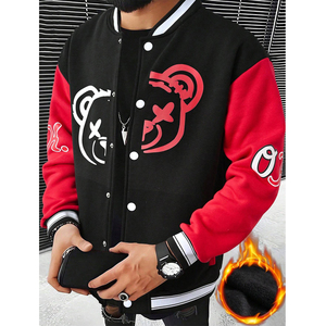 Người Đàn Ông Thư Đồ Họa Màu Khối Drop Vai Chất Lượng Cao Độ Bền Thoải Mái Tốt Nhất Chất Liệu Mềm Mại Thiết Kế Độc Đáo Áo Khoác Mùa Đông - Product Image 3