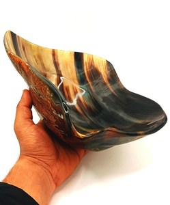 AALIYAN IMPEX-Plato decorativo de cuerno de búfalo natural hecho a mano, cuenco para servir para decoración de casas ecológicas al precio más bajo - Product Image 2