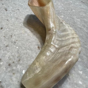 เขาแกะธรรมชาติขัดเงา ชอฟาร์ ของตกแต่งบ้านทางศาสนา เป็นมิตรกับสิ่งแวดล้อม คุณภาพสูง - Product Image 1