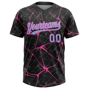 Maillot de softball personnalisé de haute qualité, conçu avec un tissu en polyester respirant et léger pour les matchs et l'entraînement des équipes professionnelles - Product Image 4