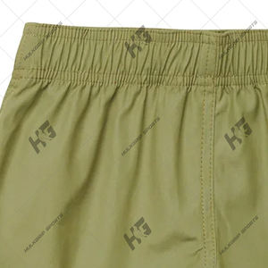 Pantalones cortos de secado rápido de color sólido para hombre al por mayor, bañadores informales, ecológicos, impermeables, teñidos lisos para playa y gimnasio - Product Image 4