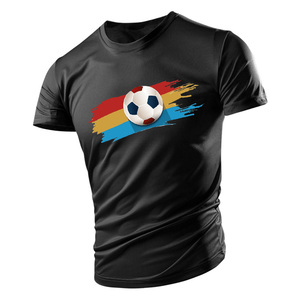 Maillot de football unisexe 2025 personnalisé par sublimation 100% polyester col en V coupe ample séchage rapide t-shirt en maille brodé automatisé - Product Image 2