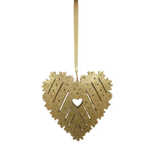 Ornements de Noël en forme de cœur de haute qualité pour la décoration de la maison, des mariages et des sapins de Noël - Product Image 3