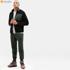 Chaqueta Polar de Manga Larga para Hombre, Personalizada, de Forro Polar, Color Sólido, Invierno, Cuello Alto, Secado Rápido, Ecológica - Product Image 3