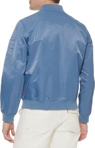 Personalizado de alta calidad de negocios hombre Blazer satén a prueba de viento Bomber Puffer chaqueta para el invierno último diseño de doble botonadura de cierre - Product Image 4