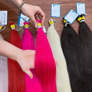 BEST QUALITY 100% Vietnamese <b>Remy</b> <b>Human</b> <b>Hair</b> <b>Extensions</b> Bulk <b>Hair</b> Silky Straight Soft and Smooth Various Color - Product Image 1