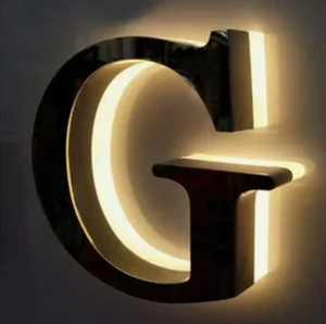 Segnaletica personalizzata per negozio all'aperto a LED per tabacco e alcol. Segnali LED acrilici in acciaio inox retroilluminati 3D. Lettere canale in metallo acrilico - Product Image 4