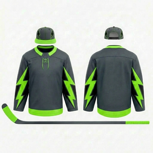 Camiseta de Hockey sobre Hielo de Malla de Poliéster Personalizada al por Mayor, Uniforme de Hockey Profesional para Hombres - Product Image 1