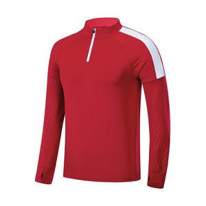 Cortavientos deportivo de manga larga para hombre, chaqueta de entrenamiento de patrón sólido, capucha para deportes de invierno para fútbol, ropa deportiva para trotar - Product Image 5