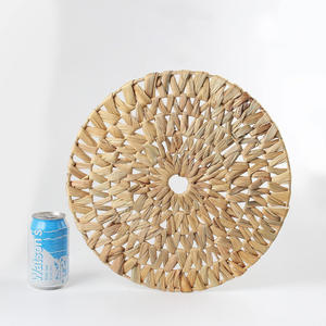 Factory supply water hyacinth place mats woven <b>placemat</b> plate charger wedding <b>table</b> decorations - Product Image 6