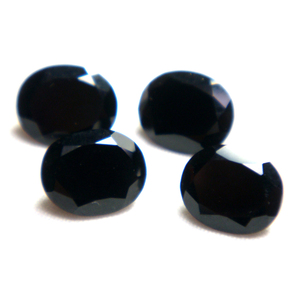 3A calidad semipreciosa 100% Natural ónix negro ovalado facetado corte suelto preciosas piedras preciosas curativas para uso en joyería al por mayor - Product Image 1