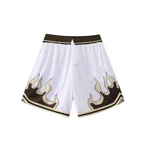 กางเกงบาสเก็ตบอลตาข่ายคุณภาพสูง ระบายอากาศได้ดี แห้งเร็ว สำหรับฤดูร้อน สไตล์สตรีทแวร์ สำหรับผู้ชาย - Product Image 1