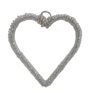 Handicrafts Iron /Beads Hanging Heart <b>Wall</b> Hanging Decor Nickel Plating for <b>Christmas</b> Decoration Customized Handmade - Product Image 1