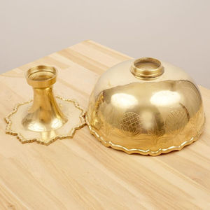 Bol de service alimentaire en laiton de qualité supérieure Design tendance idéal pour la maison Table de cuisine Top bol de serveur en métal en Inde - Product Image 6