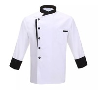 Veste de chef en toile de haute qualité, manches longues/courtes, broderie personnalisée, unisexe, confortable, service OEM, usage en restaurant, personnalisable