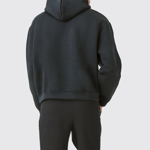 เสื้อมีฮู้ดโอเวอร์ไซส์สำหรับผู้ชายเสื้อมีฮู้ดแบบหนาเปิดไหล่สำหรับฤดูหนาวพิมพ์ลายสกรีนโลโก้แบบกำหนดเอง - Product Image 3