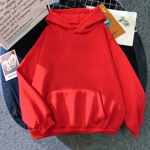 Drop shoulder Otoño Invierno Fleece Hoodies Moda Casual Sudaderas Hombres Mujeres Harajuku Warm Oversized Pullovers - Product Image 1