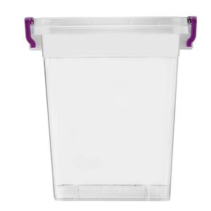 Clear 15 Liter Deep Food-Safe Eco-Friendly Plastic <b>Storage</b> <b>Box</b> Locking Lid Side Handles Secure Organization Stackable <b>Kitchen</b> - Product Image 2