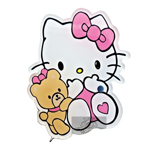 Mayorista Personalizar Hello Kitty Oso Cristal Acrílico Placa de Azulejo de Pestañas Magnética Mariposa Extensión de Pestañas Azulejos Suministros de Pestañas - Product Image 1