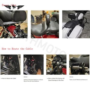 Pièces de Moto pour Harley CVO Limited FLHTKSE Street Road Glide FLHX Dossier Réglable Dossier du Conducteur Dos Sissy Pad - Product Image 6