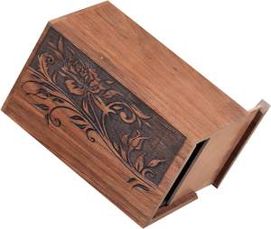 Leaf <b>Memorial</b> Cremation Urns <b>Box</b> Wooden Adults for Ashes <b>Memorial</b> <b>Box</b> Ashes Cremation <b>Box</b> Resin Urn Engraved Resin - Product Image 6
