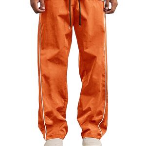 Ventes en gros de coupe-vent personnalisés avec impression d'écriture, streetwear, coupe-vent en nylon évasé, pantalon de survêtement ample pour hommes 2026 - Product Image 6