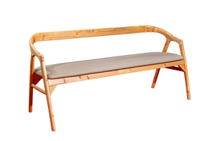 Ensemble de salle à manger Senna moderne et durable chaises de salle à manger et banc en bois confortables de 5 pièces pour les appartements et les villas - Product Image 3