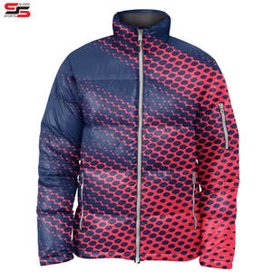 แจ็กเก็ตขนปลาปักเป้าฤดูหนาวของผู้ชายแบบกำหนดเองได้สไตล์แฟชั่นใหม่ล่าสุดผ้าแคนวาสบางมีกระเป๋าซิป - Product Image 6