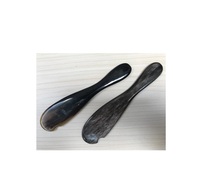Couteau en corne de bœuf de buffle 15cm ensemble de vaisselle à tartiner gâteaux au beurre couverts à dessert 3 pièces avec produit de vente