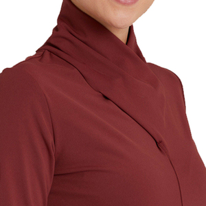 เสื้อรัดรูปของผู้หญิงแขนยาวแห้งเร็วเสื้อฟิตเนสสำหรับใส่ออกกำลังกายในยิมช่วงอากาศหนาว - Product Image 6