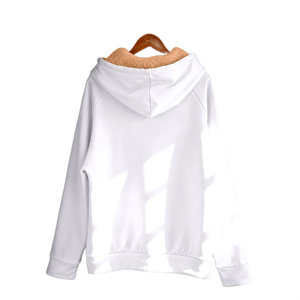 เสื้อฮู้ดดี้ผู้ชายแฟชั่นใหม่ขายส่ง ทรงปกติ ผ้าฟลีซ ย้อมสีเรียบ ระบายอากาศได้ดี ผ้าฝ้ายผสม รับสกรีนโลโก้ - Product Image 6