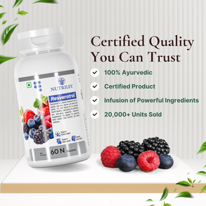 500mg Vegan Resveratrol kapsul untuk dewasa dukungan antioksidan anti-penuaan kesehatan jantung dan seluler perlindungan - Product Image 4