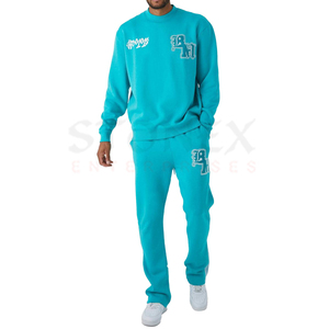 Dernier survêtement pour hommes Survêtement d'hiver chaud à capuche pour hommes Ensemble de pantalons de survêtement solides et décontractés Costume de jogging Vêtements d'entraînement de gymnastique - Product Image 1