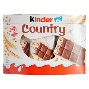 Kinderr Country Fine chocolat au lait fourré au lait (59%) contenant des céréales - Product Image 1