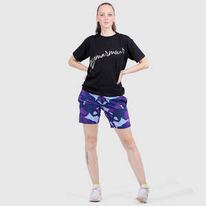 Purple for Armour Graphic Shorts with Pattern Decoration - Product Image 3