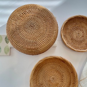 ถาดหวายสานด้วยมือแบบพรีเมียมถาดวางหอยทะเลสไตล์อาร์ตวางบนโต๊ะที่บ้านสำหรับเทศกาลคริสต์มาส - Product Image 2