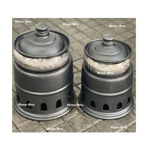 จานเสิร์ฟอาหารแบบทุบทำจากอะลูมิเนียมชุดที่เสิร์ฟอาหารสองขนาด - Product Image 5