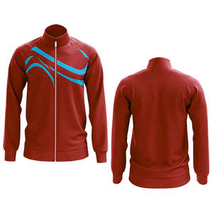 Chaqueta de entrenamiento de fútbol para hombre con cremallera completa de poliéster personalizada, chándales de fútbol largos para correr, ropa de fútbol en blanco personalizable - Product Image 4