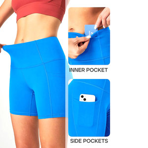 Pantalones cortos deportivos para mujer, cómodos, hechos en Pakistán, en stock, para correr, pantalones cortos deportivos para mujer - Product Image 3