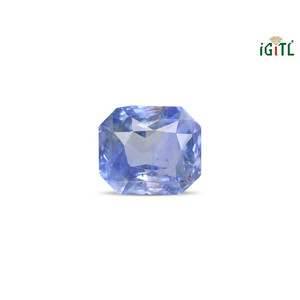 Saphir bicolore (Pitambari) de 5,25 carats, pierre précieuse naturelle facettée en taille ovale marquise, couleur bleue, pierre non montée - Product Image 1